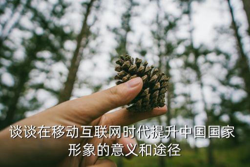 談?wù)勗谝苿?dòng)互聯(lián)網(wǎng)時(shí)代提升中國(guó)國(guó)家 形象的意義和途徑