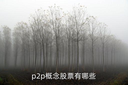 p2p概念股票有哪些