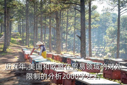 近五年,美國和歐盟在貿易領域的對外限制的分析2000字左右