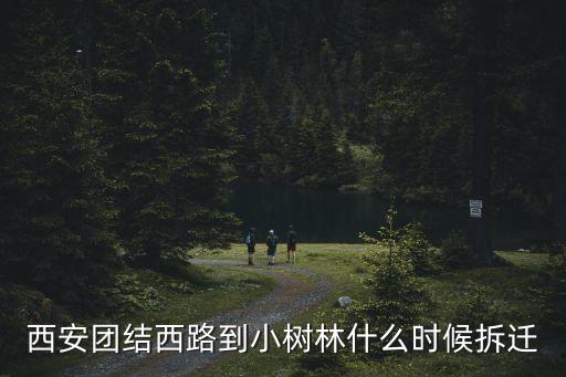 西安團結西路到小樹林什么時候拆遷