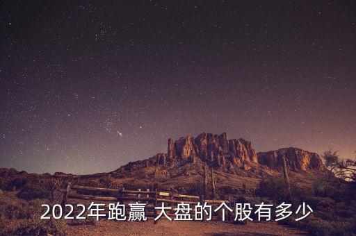 2022年跑贏 大盤的個股有多少