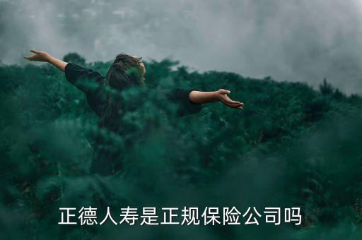 正德人壽是正規(guī)保險(xiǎn)公司嗎