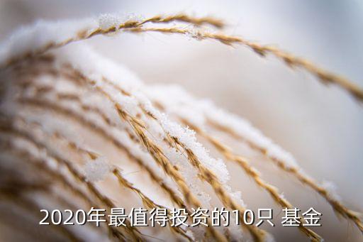 2020年最值得投資的10只 基金