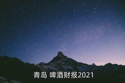  青島 啤酒財(cái)報2021