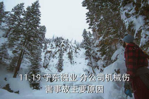 11.19 寧東鋁業(yè) 分公司機械傷害事故主要原因