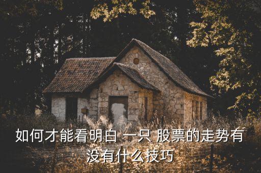 如何才能看明白 一只 股票的走勢(shì)有沒(méi)有什么技巧