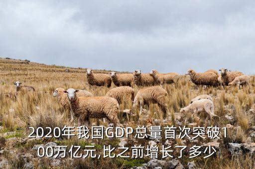 2020年我國(guó)GDP總量首次突破100萬(wàn)億元,比之前增長(zhǎng)了多少