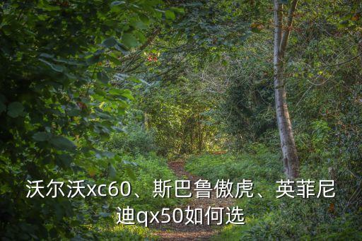 沃爾沃xc60、斯巴魯傲虎、英菲尼迪qx50如何選