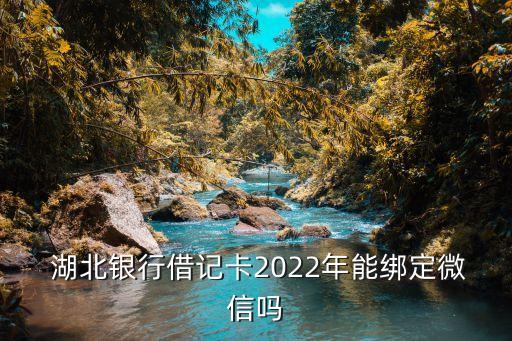  湖北銀行借記卡2022年能綁定微信嗎