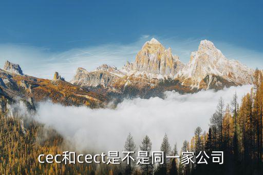 cec和cect是不是同一家公司