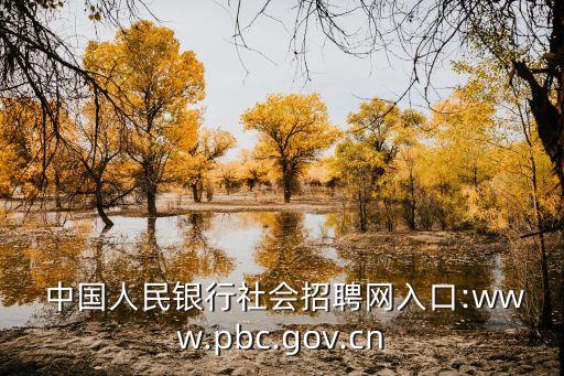  中國(guó)人民銀行社會(huì)招聘網(wǎng)入口:www.pbc.gov.cn