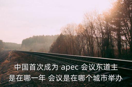 中國首次成為 apec 會議東道主是在哪一年 會議是在哪個城市舉辦