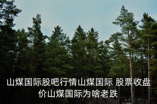 山煤國際股吧行情山煤國際 股票收盤價山煤國際為啥老跌