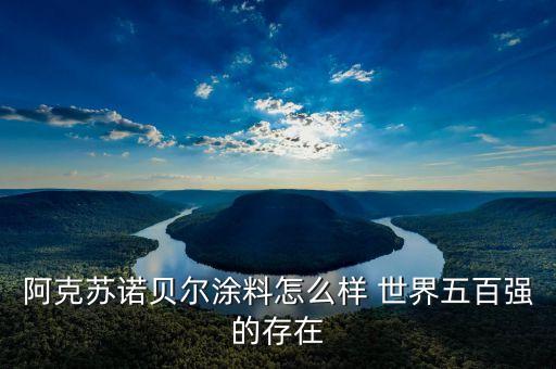 阿克蘇諾貝爾涂料怎么樣 世界五百強的存在