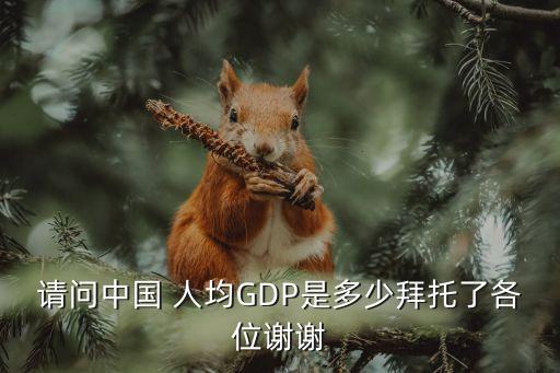 請問中國 人均GDP是多少拜托了各位謝謝