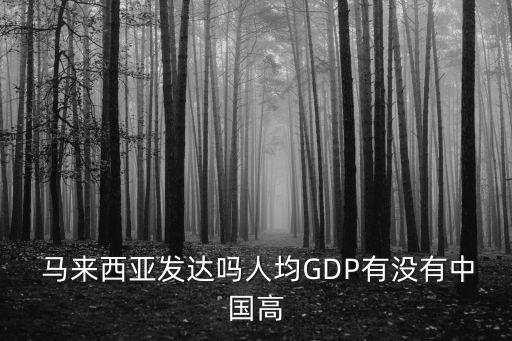  馬來西亞發(fā)達(dá)嗎人均GDP有沒有中國高