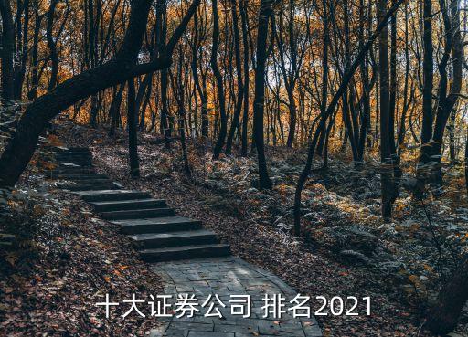 十大證券公司 排名2021