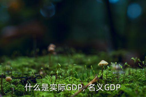 什么是實(shí)際GDP, 名義GDP