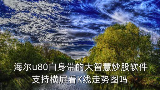  海爾u80自身帶的大智慧炒股軟件支持橫屏看K線走勢圖嗎