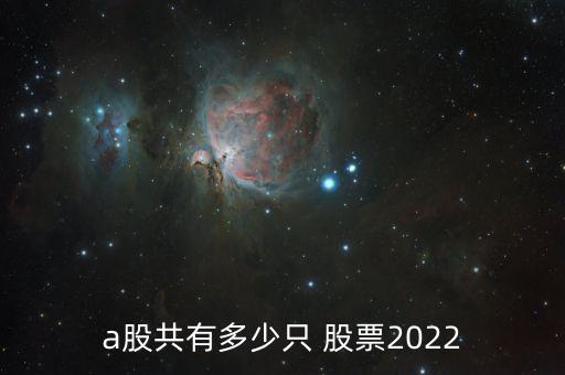 a股共有多少只 股票2022