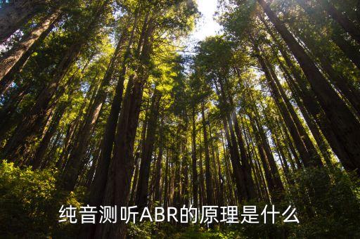 純音測(cè)聽ABR的原理是什么