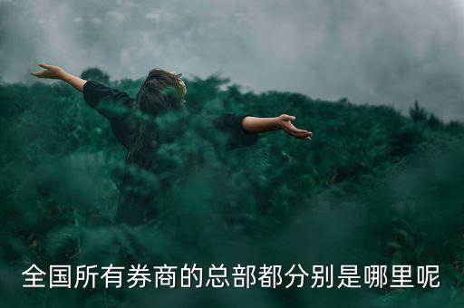 全國所有券商的總部都分別是哪里呢