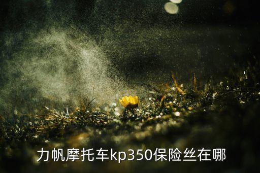  力帆摩托車kp350保險絲在哪