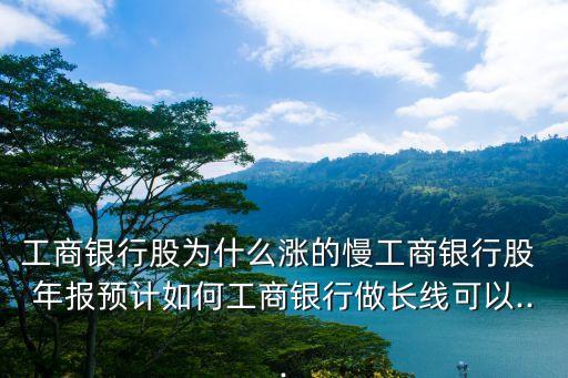 工商銀行股為什么漲的慢工商銀行股 年報預(yù)計如何工商銀行做長線可以...