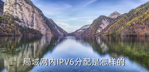 局域網(wǎng)內(nèi)IPV6分配是怎樣的