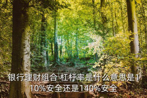 銀行理財組合 杠桿率是什么意思是110%安全還是140%安全