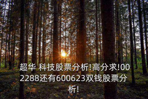  超華 科技股票分析!高分求!002288還有600623雙錢股票分析!