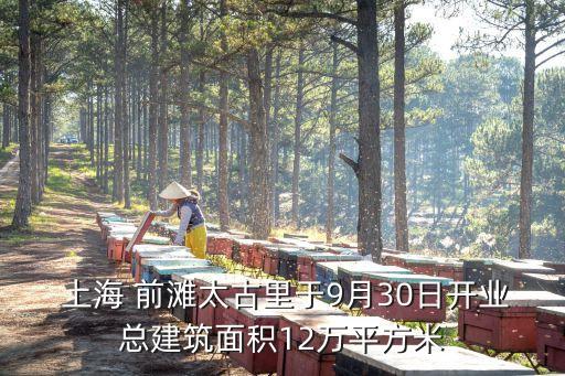  上海 前灘太古里于9月30日開業(yè)總建筑面積12萬平方米