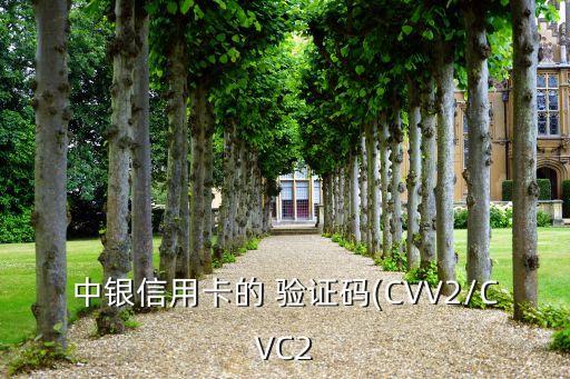 中銀信用卡的 驗(yàn)證碼(CVV2/CVC2