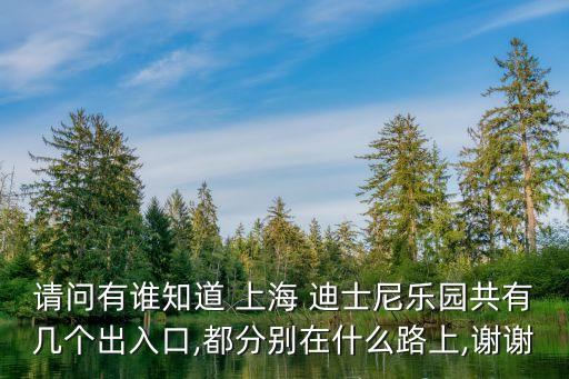 請問有誰知道 上海 迪士尼樂園共有幾個(gè)出入口,都分別在什么路上,謝謝