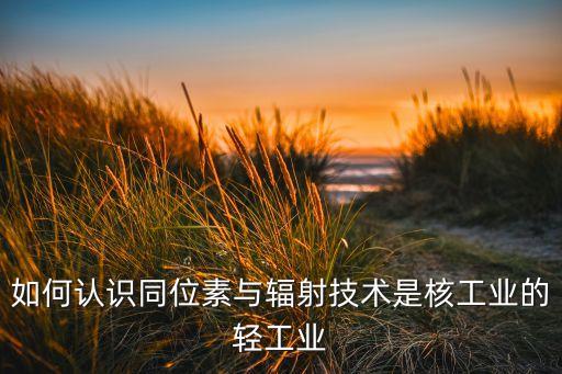 如何認(rèn)識(shí)同位素與輻射技術(shù)是核工業(yè)的輕工業(yè)