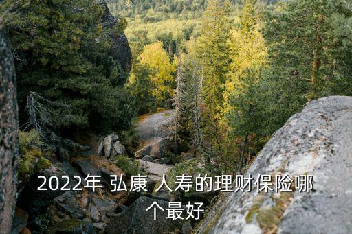 2022年 弘康 人壽的理財保險哪個最好