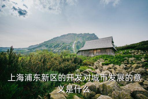  上海浦東新區(qū)的開發(fā)對(duì)城市發(fā)展的意義是什么