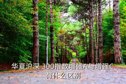 華夏滬深 300指數(shù)增強A與增強C有什么區(qū)別