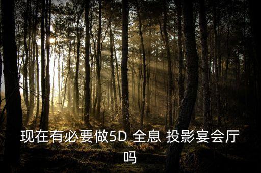 現(xiàn)在有必要做5D 全息 投影宴會廳嗎