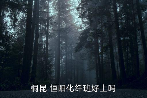 桐昆 恒陽(yáng)化纖班好上嗎