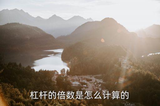 杠桿的倍數(shù)是怎么計算的