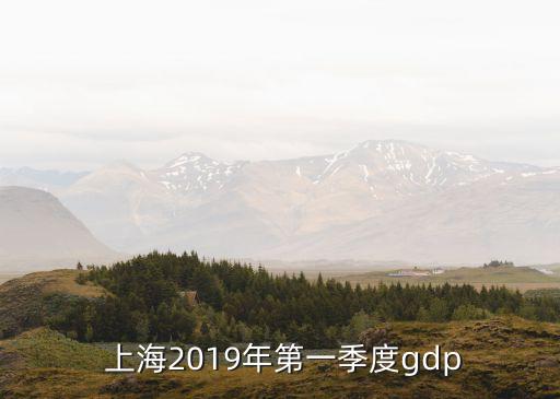  上海2019年第一季度gdp