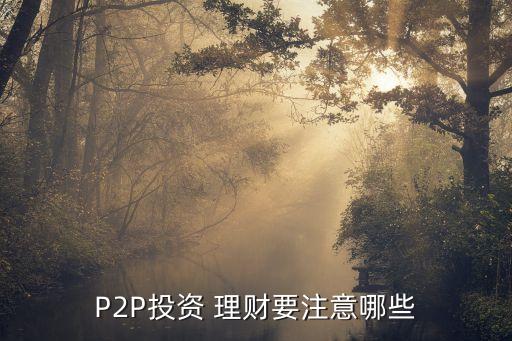 p2p理財(cái)公司的講師怎么講