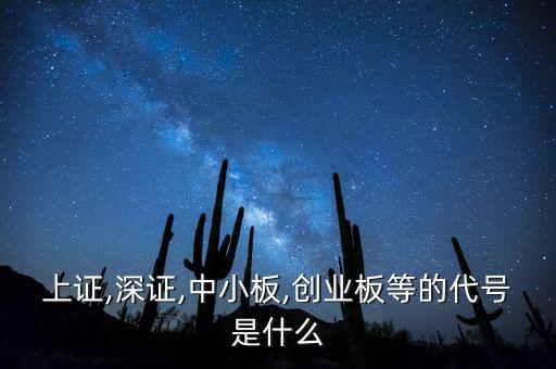 上證,深證,中小板,創(chuàng)業(yè)板等的代號(hào)是什么