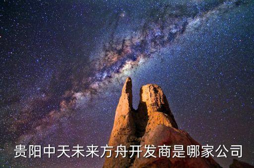  貴陽(yáng)中天未來(lái)方舟開發(fā)商是哪家公司