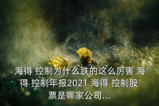  海得 控制為什么跌的這么厲害 海得 控制年報2021 海得 控制股票是哪家公司...