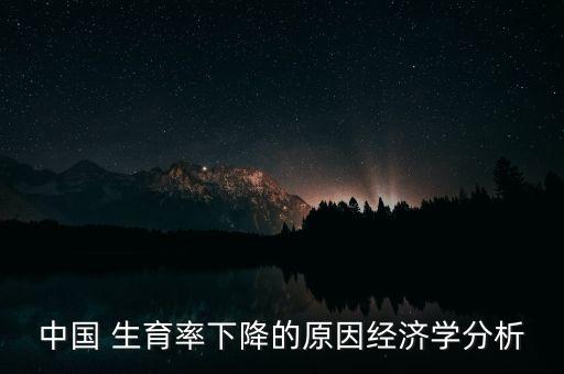 中國 生育率下降的原因經(jīng)濟學分析