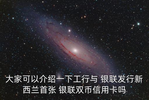 大家可以介紹一下工行與 銀聯(lián)發(fā)行新西蘭首張 銀聯(lián)雙幣信用卡嗎