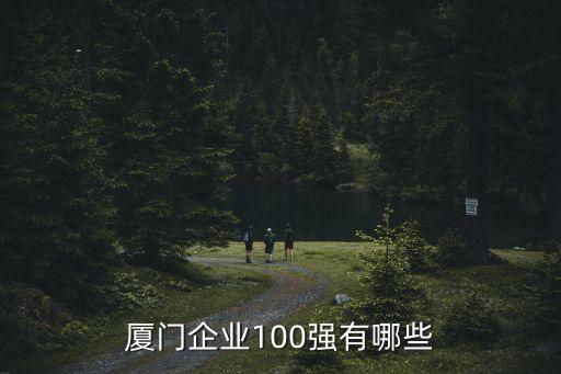 廈門企業(yè)100強有哪些