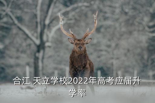 合江 天立學校2022年高考應屆升學率